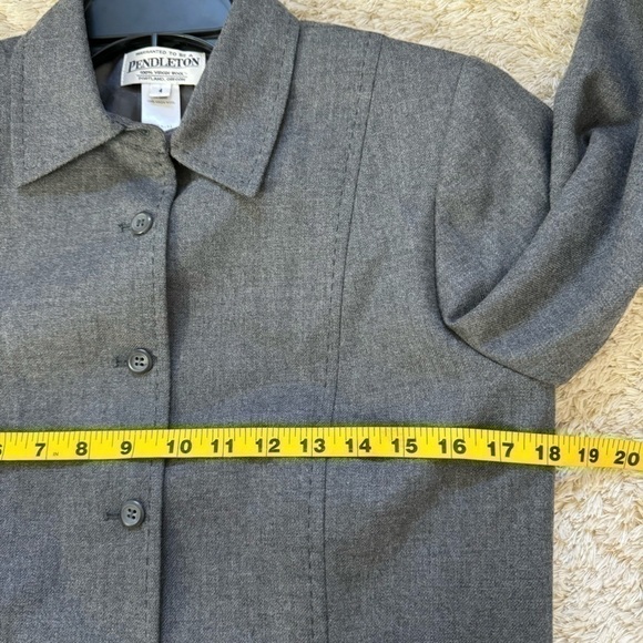 Vintage Pendleton 100% virgin wool Button up blazer Jacket size 4 - Picture 9 of 10
